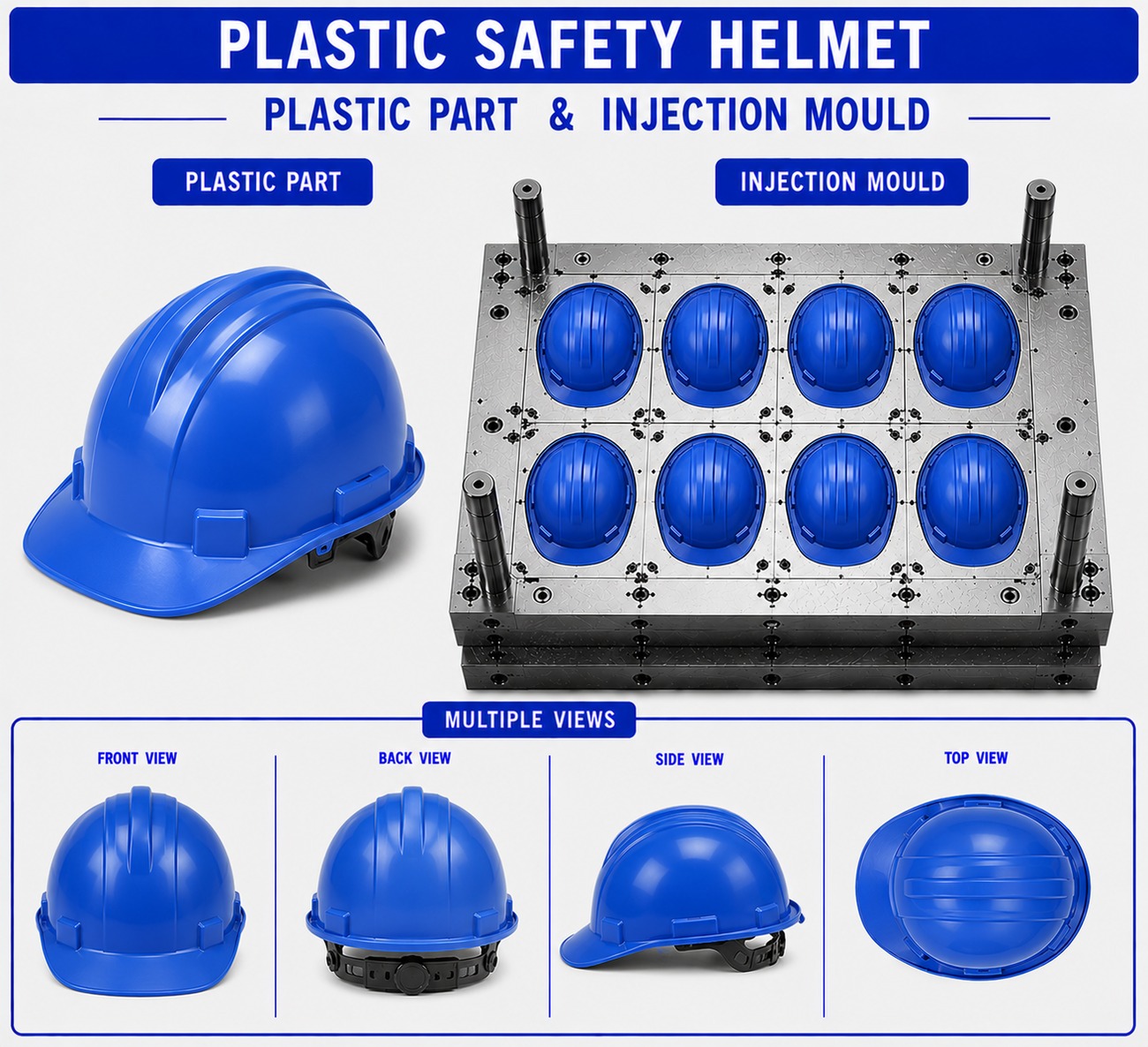 Plastic Safety Helmet Mould and Moulding Service